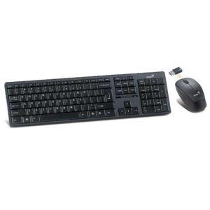 TECLADO GENIUS + MOUSE WIRELESS SLIMSTAR 8000SE VOLUMENCONTROL BLACK (31340012407)