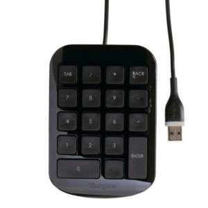 TECLADO NUMÉRICO TARGUS (AKP10US), INTERFAZ USB, DISEÑO ERGONÓMICO, COLOR NEGRO, LONGITUD DEL CABLE3FT, PRESENTACIÓN ESTUCHE COLGADOR. MINI-CÓDIGO: 51112