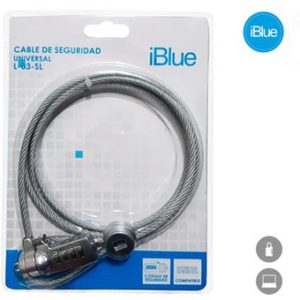 CABLE DE SEGURIDAD IBLUE P/NOTEBOOK UNIVERSAL 1.8M (PN L-03-SL)