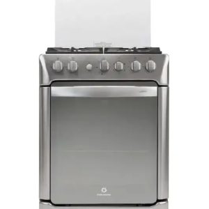 COCINA FLORENCIA 24 P ZAFIRO CROMA 4H, 24, cocina acero inox, enc. Elect. H, luz H,un quemador de triple corona, termostato, luz, timer mec., rosticero, bandeja, plancha freidora