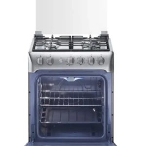 product-grid-gallery-item COCINA FLORENCIA 24 P ZAFIRO CROMA 4H, 24, cocina acero inox, enc. Elect. H, luz H,un quemador de triple corona, termostato, luz, timer mec., rosticero, bandeja, plancha freidora