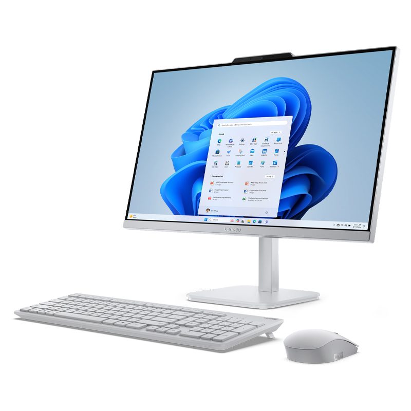 COMPUTADORA AIO LENOVO A100 CORE I3-N305 3.8GHZ, MEMORIA 8GB DDR4 3200MHZ, DISCO SOLIDO 512GB SSD M.2, VIDEO INTEGRADA INTEL UHD GRAPHICS, LAN GBE (RJ-45) / WLAN WI-FI 6 802.11AX (2X2) / BLUETOOTH 5.2,HD / PARLANTES 2WX2, CAMARA WEB HD / MICROFONO MONO, TECLADO USB, MOUSE USB CALLIOPE EN COLOR BLANCO, PANTALLA 23.8 FHD IPS ANTIRREFLEJANTE, COLOR CLOUD GREY (GRIS),MINI-CÓDIGO: 468579