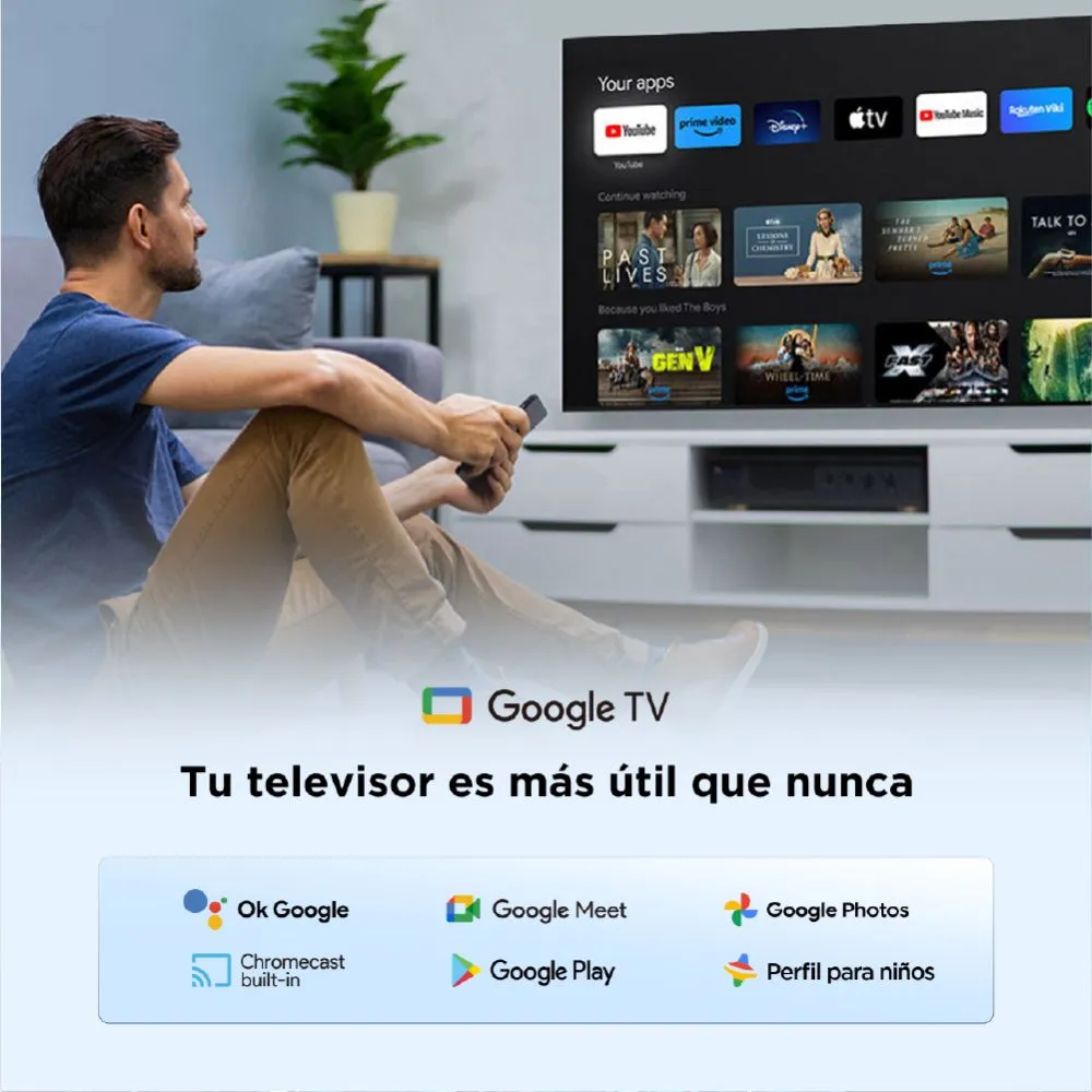 TV JVC LT-65KB557 2025 LED UHD 4K ANDROID NEGRO - Imagen 3