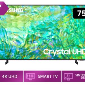 TV SAMSUNG LED UN75CU8000GXPE SMART CRYSTAL UHD 4K
